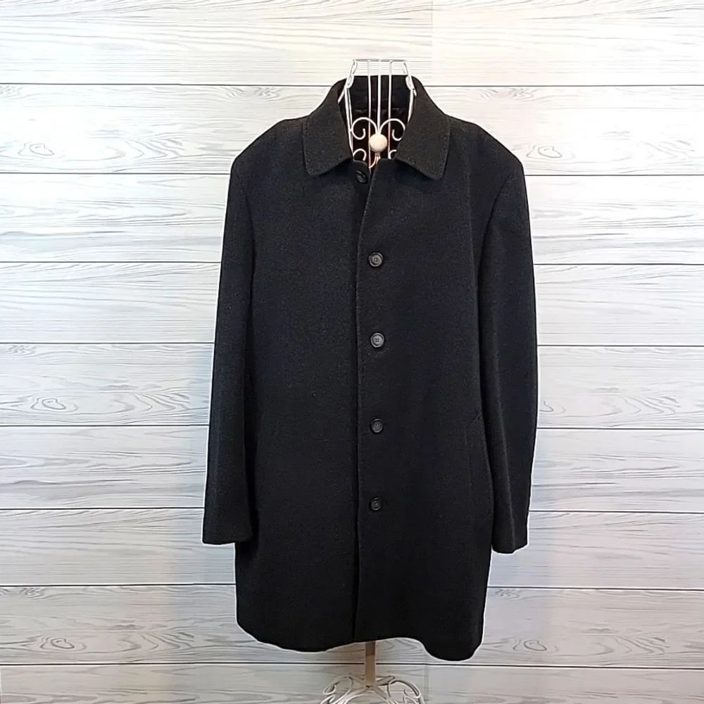 Chaps wool blend Men's car coat in slate grey Size 48R